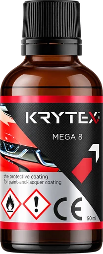 Fľaša kompozitnej ochrany KRYTEX MEGA 8 – vrchná vrstva 8H prémiového balíka 9H + 8H