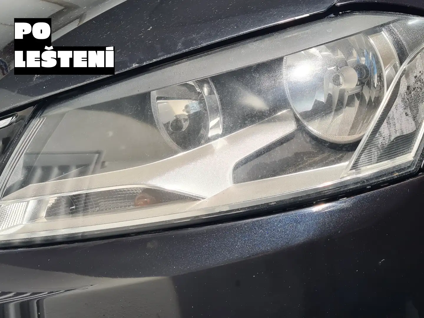 Po leštení svetla - VW Passat B7 2014